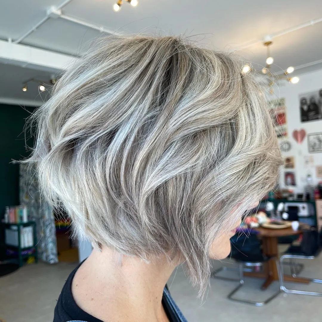Platinum Blonde Hair Color Ideas for Sleek Straight Bob