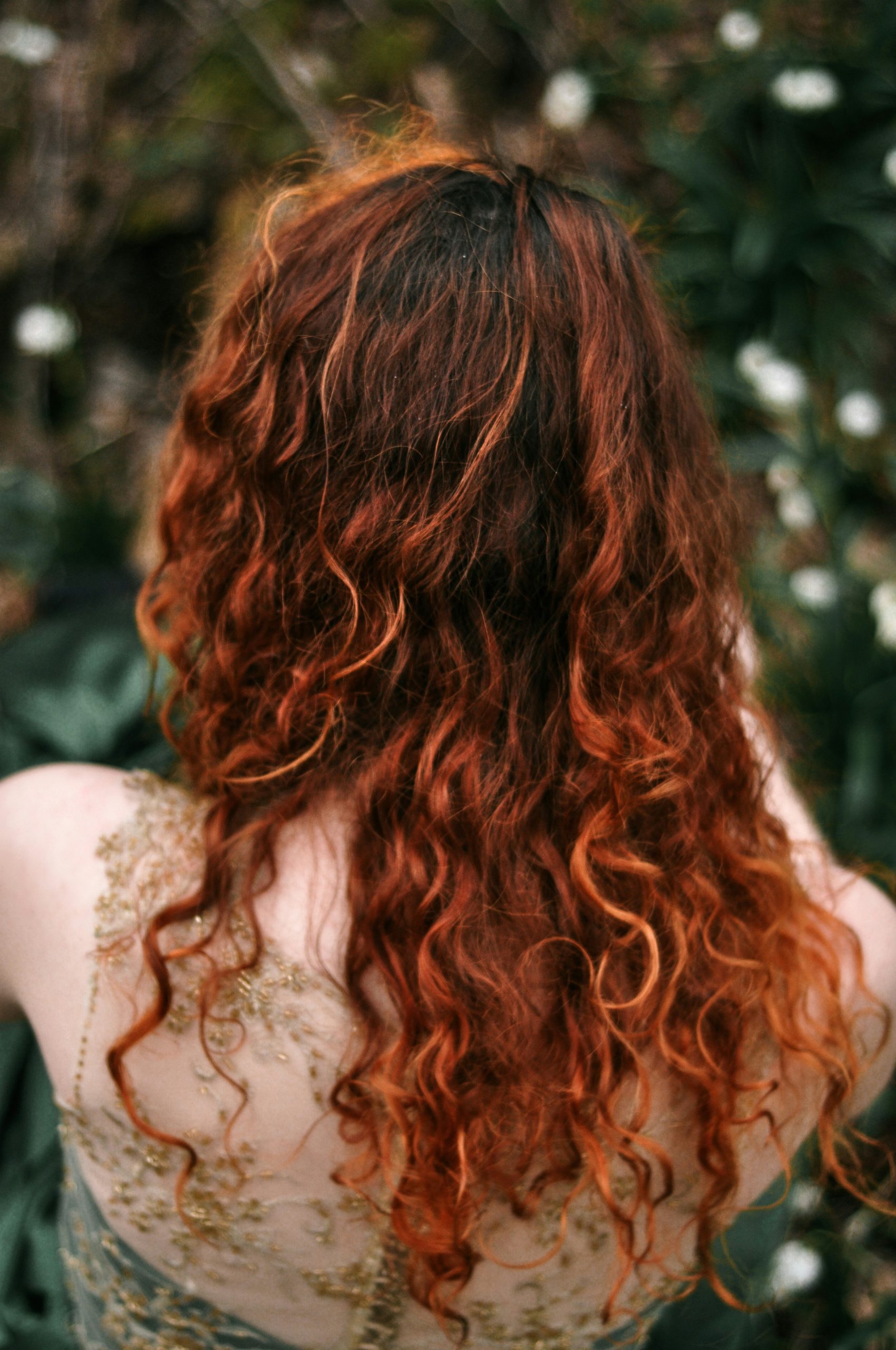 Copper Hair Color Ideas with Defined Curly Ends