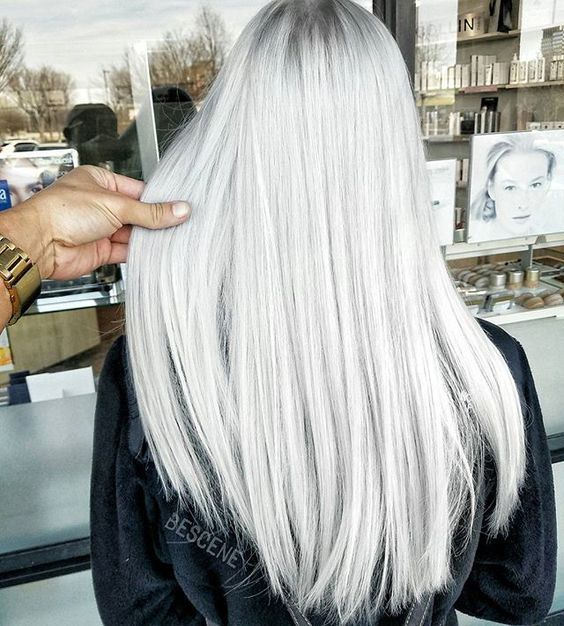 Platinum Blonde Hair Ideas for Slicked Back Style