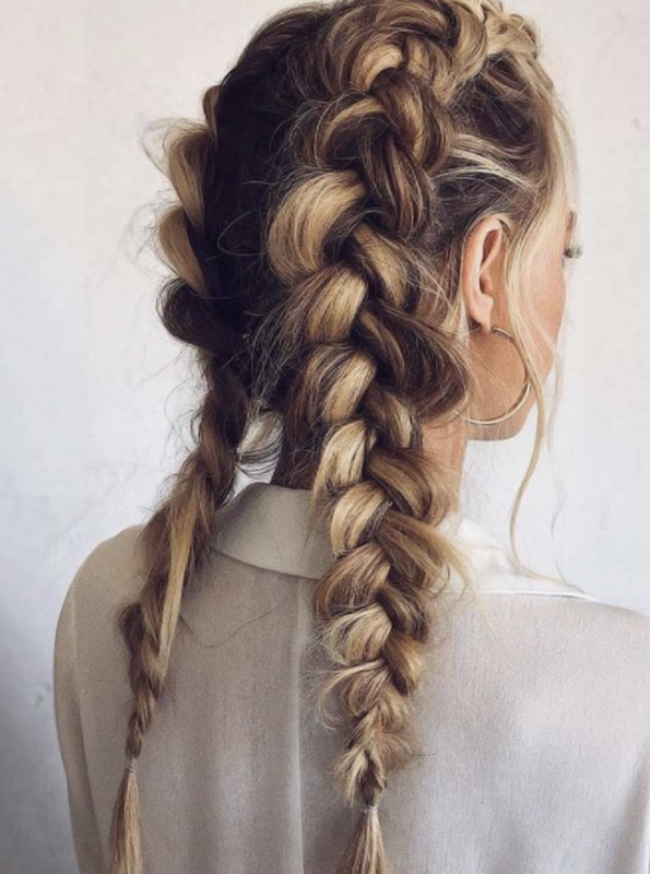 Best Dutch Braid Hairstyles with Platinum Blonde Highlights