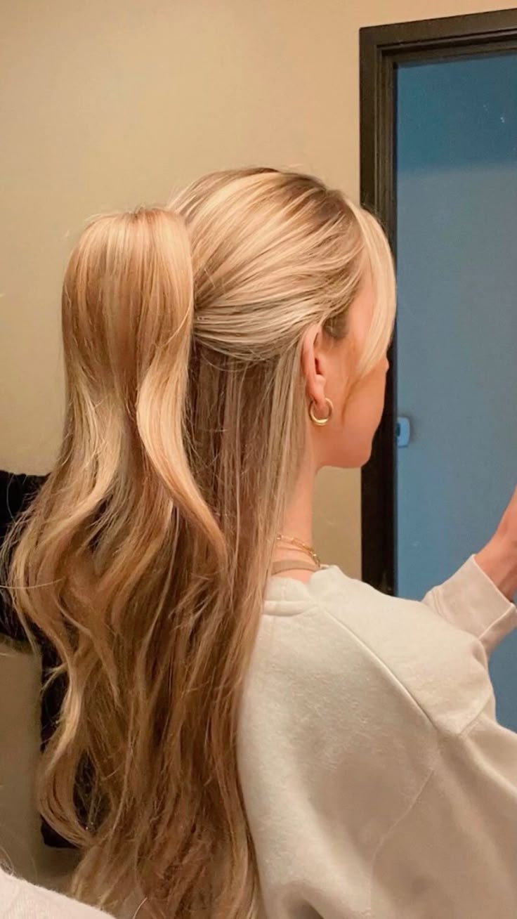 Hairstyles with a Brazilian Blowout and Faux Hawk Platinum Highlights for Austin Rock Start