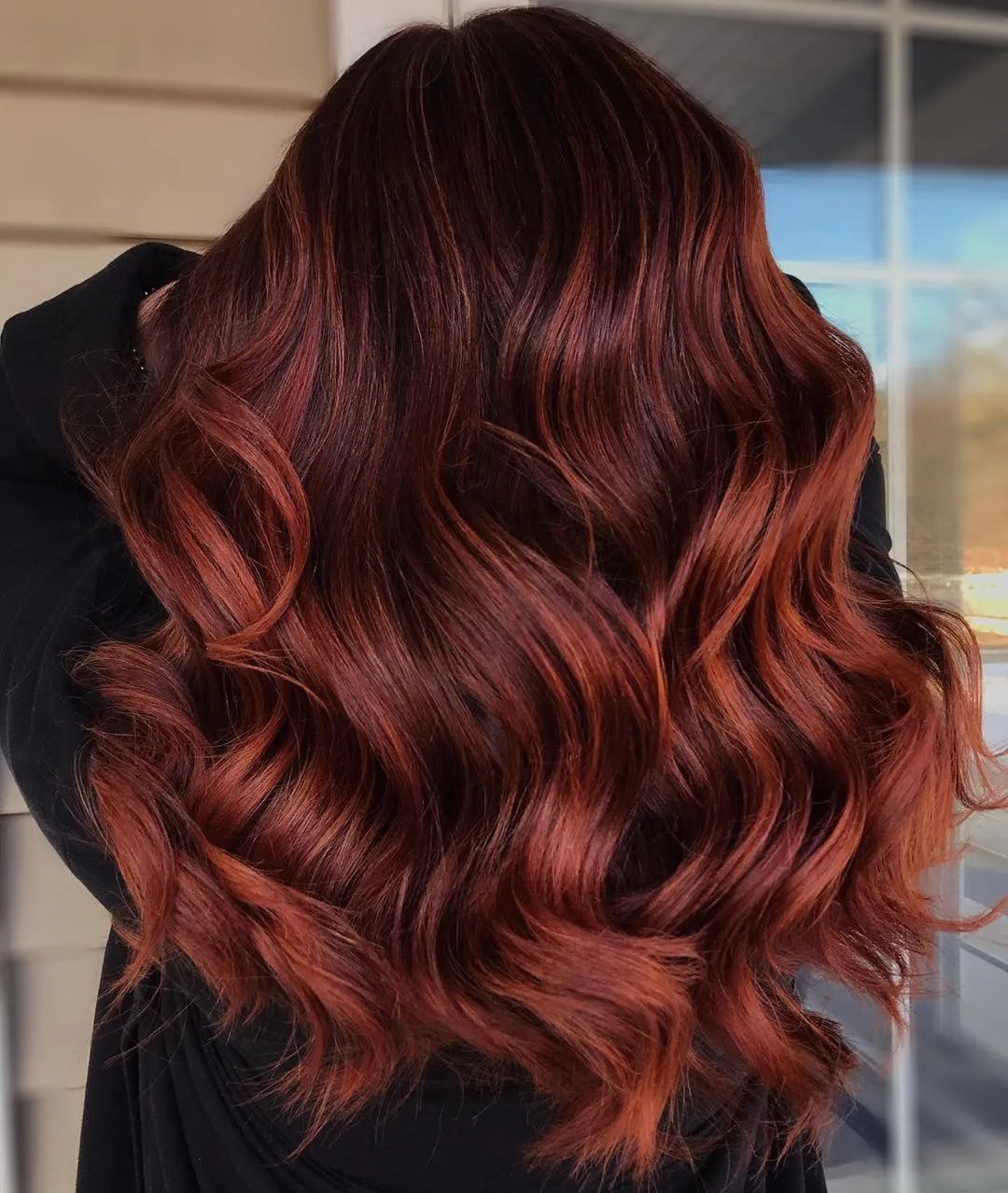 Copper Hair Color With Whiskey Highlights