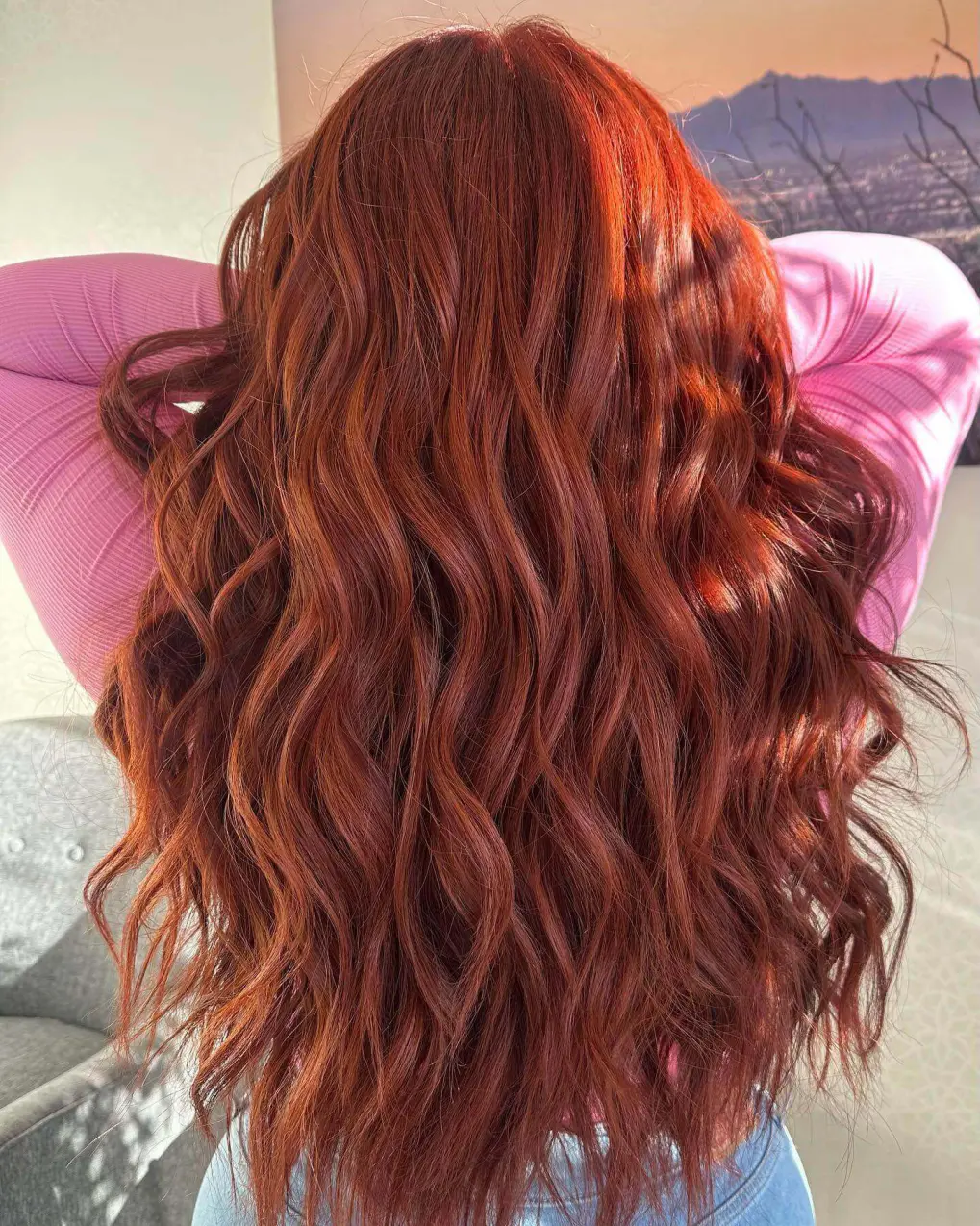 Copper Hair Color Ideas for Long Layered Curls