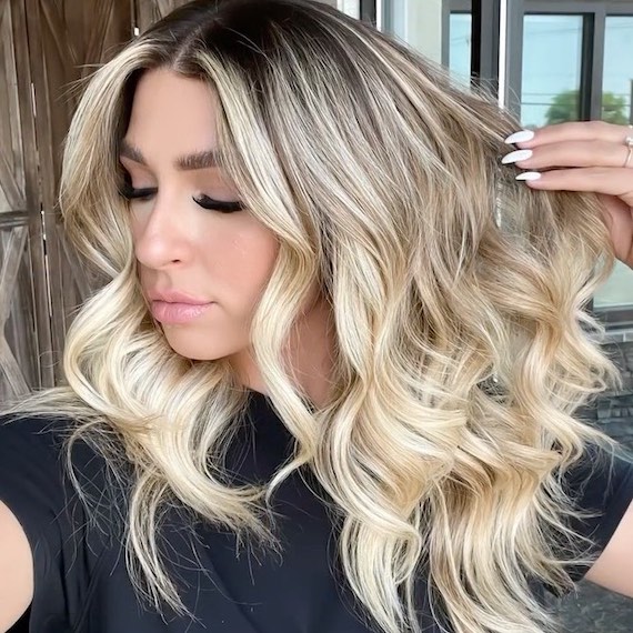 Platinum Blonde Hair Color Ideas for Long Layered Hair
