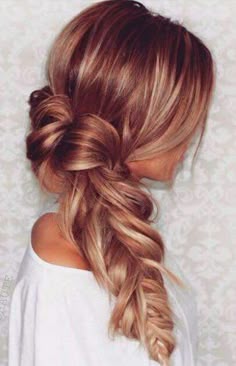 Copper Peach Hair Color Ideas for Fishtail Braid